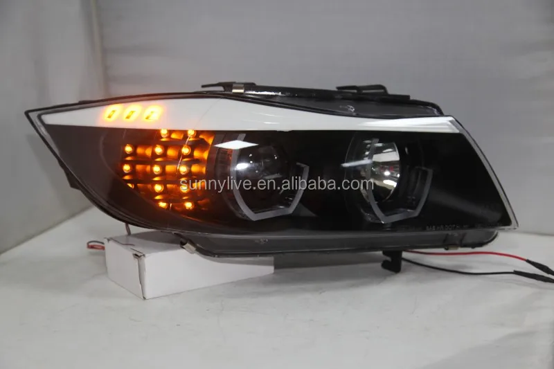 For BMW E90 330I 320I 318i led Angel Eyes headlight JY