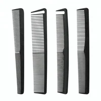

OEM salon professional use mens hair cutting comb plastic custom printed wholesale hair brush heat resistant carbon combs