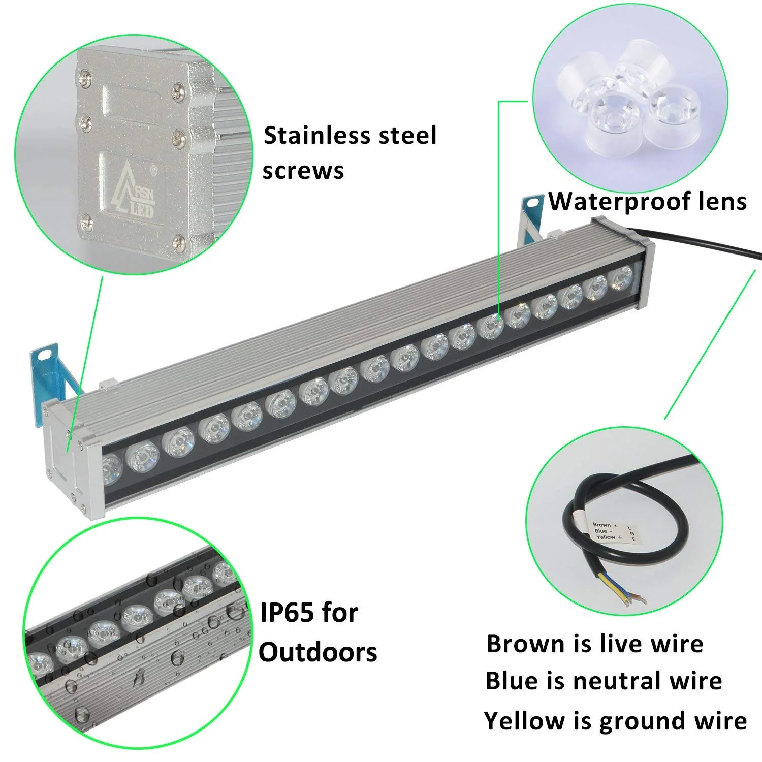 High Quality Outdoor Lights Dmx512 Rgb Indoor Bar Rgbw Ip67 Ip65 24w