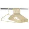 Wholesale Non Slip Plastic Clothes Hanger with accessory Hook ,Perfect Smooth Shaped Design .No shape Corns or Edges, Ivory
