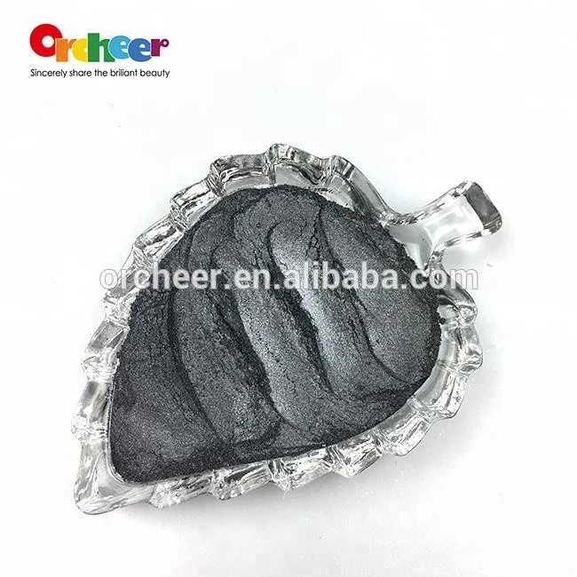 
Silver Black Recolored mica pearlescent pigment ,pearl powder for art paints , coatings 