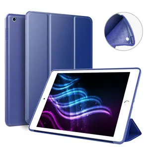For New iPad 9.7 Inch 2018 / 2017 Case, Ultra Slim Lightweight Smart Case Trifold Cover Stand with Soft TPU Back Cover