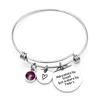 Regulating rims DIY bracelet lettering sisters by heart lettering mirror steel bracelets