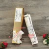 Hot Sale Fancy Unique Customized Ivory Scroll Wedding Invitataions with Ribbon
