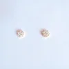 Hot selling simple and elegant cubic zircon stone stud earrings for women wedding anniversary