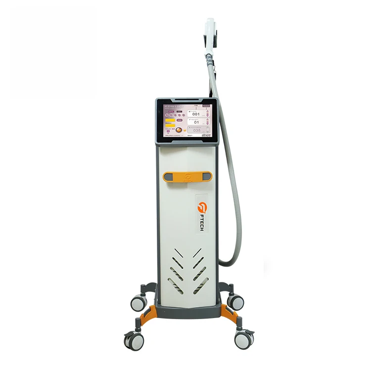 

Big Power 3 Wavelength Vertical 808nm Diode Laser Permanent Hair Removal 1064 Mixed Alexandrite Laser 755nm, White