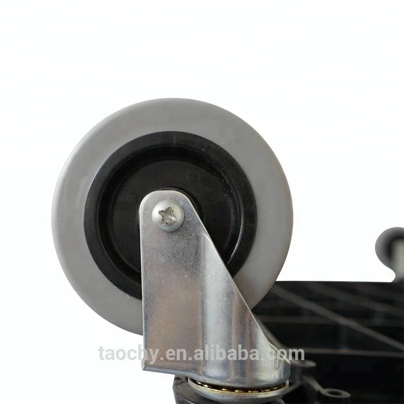 
3 tray plastic service cart Heavy Duty utility cart 