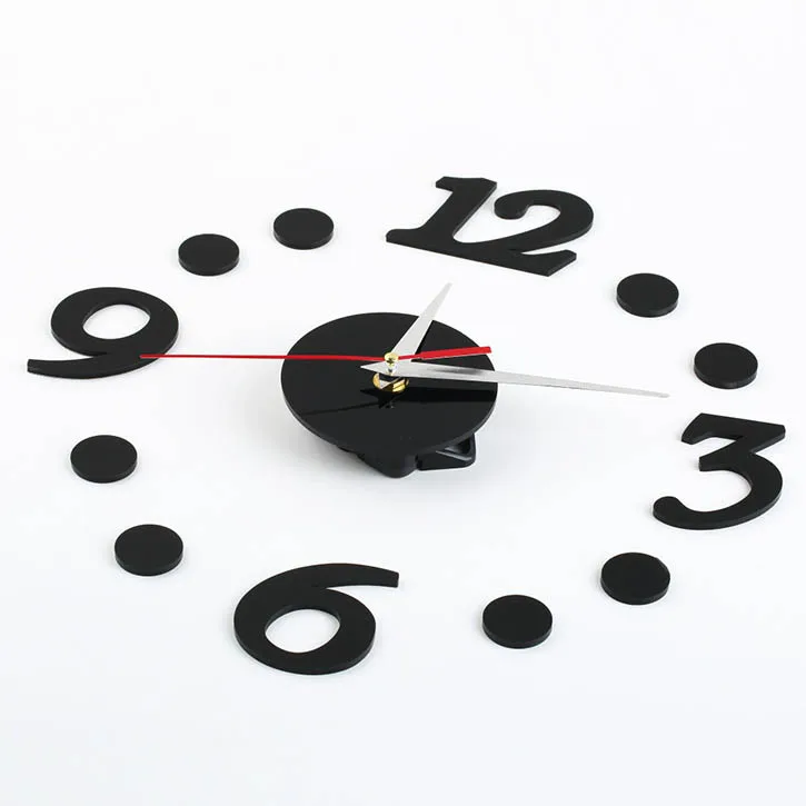 Diy Wall Clock Self Adhesive Room Talking Wall Clock Interior