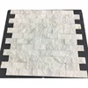 Exterior split face volakas white marble wall natural mosaics stone tiles