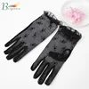 Europe United States New Bride Lace Silver Powder Stage Decoration Wedding Ladies Hand Fashion Women'S Womens Lace Gloves