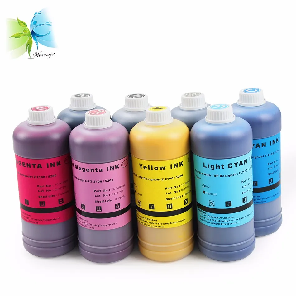 Refill Ink Pigment Ink For Hp Designjet Plotter Z2100 Z5200 Printer