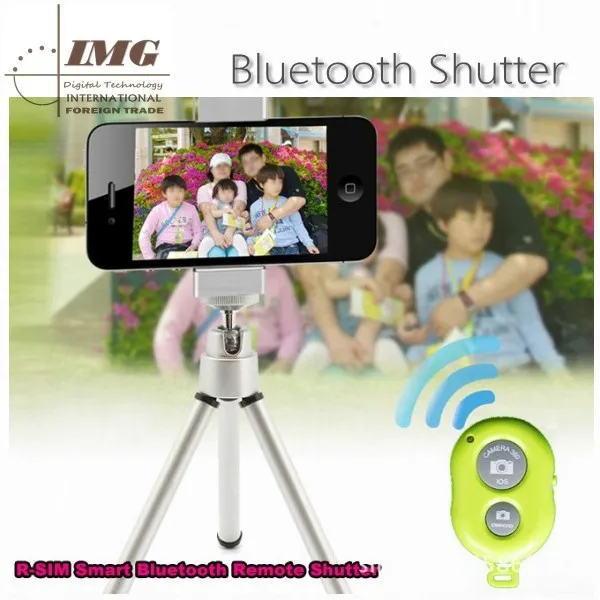 2014 New products selfie bluetooth remote shutter for iPhone 4 5 5s 5c samsung Galaxy S4 I9500 ios7/Android