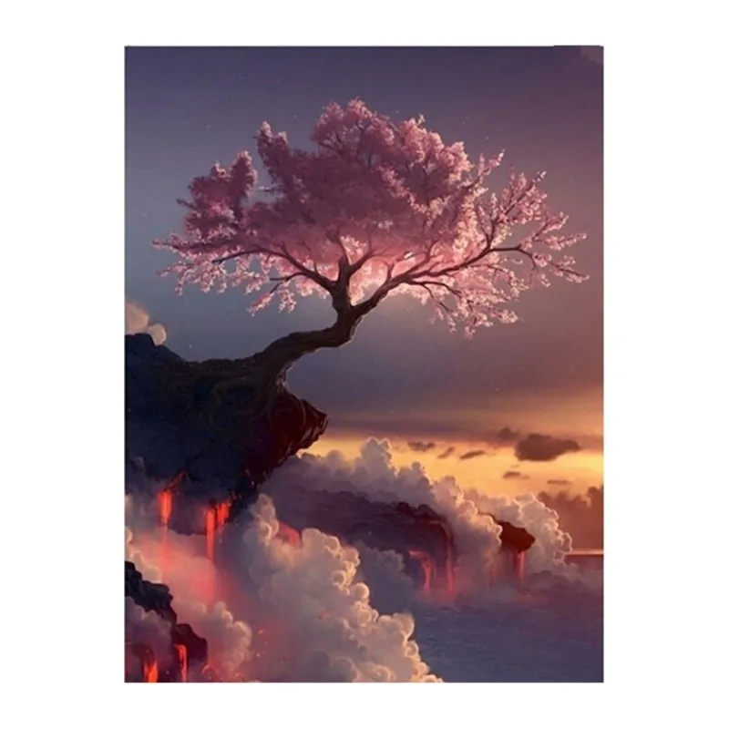 

Full diamond embroidery science 5d diamond painting cross stitch flower round diamond painting
