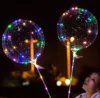 Helium Stuffing Valentine's Day Bubble Balloons Round Confetti Feather Led Light Bobo Balloons Flying decorative balloon