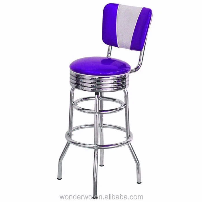 Vback Bar Stool Retro Bar Stools Chair Design High Bar Chair Diner Furniture Retro Furniture