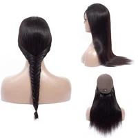 

Glueless Brazilian Virgin Hair Wig Straight 4X4 Lace Wig Closure Human Hair with Baby Hair Long Lace Front Wigs for Black Women