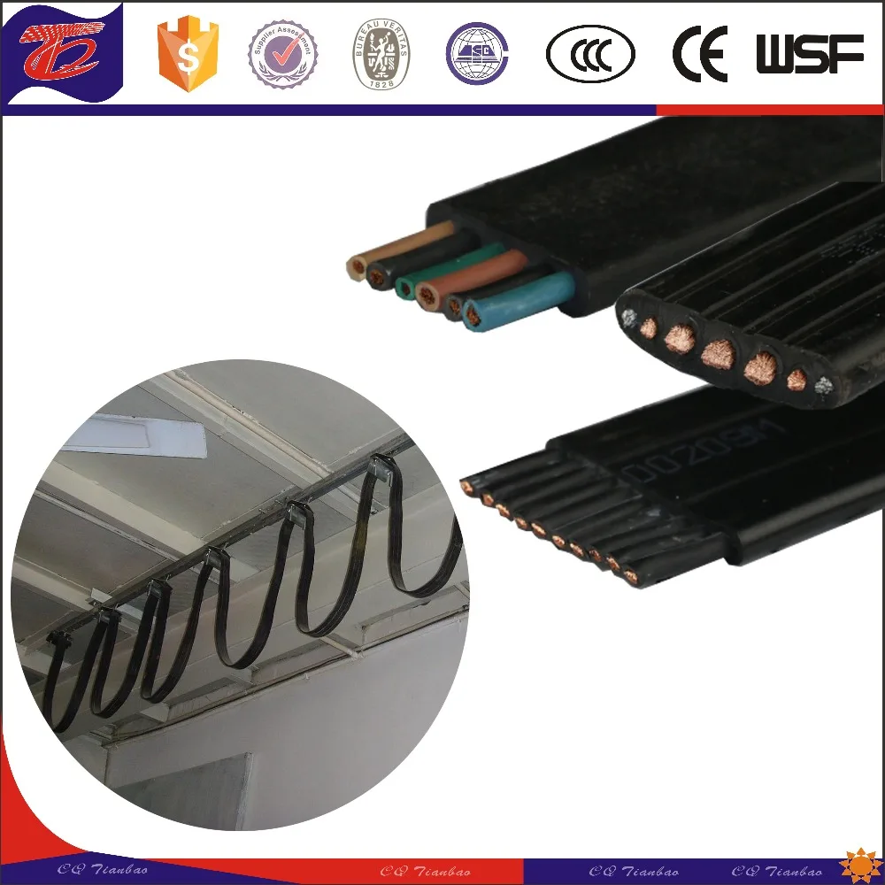 
Soft Rubber Flat Flex Cable For Crane  (60371758802)