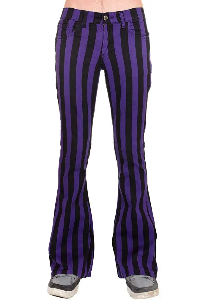 striped purple pants