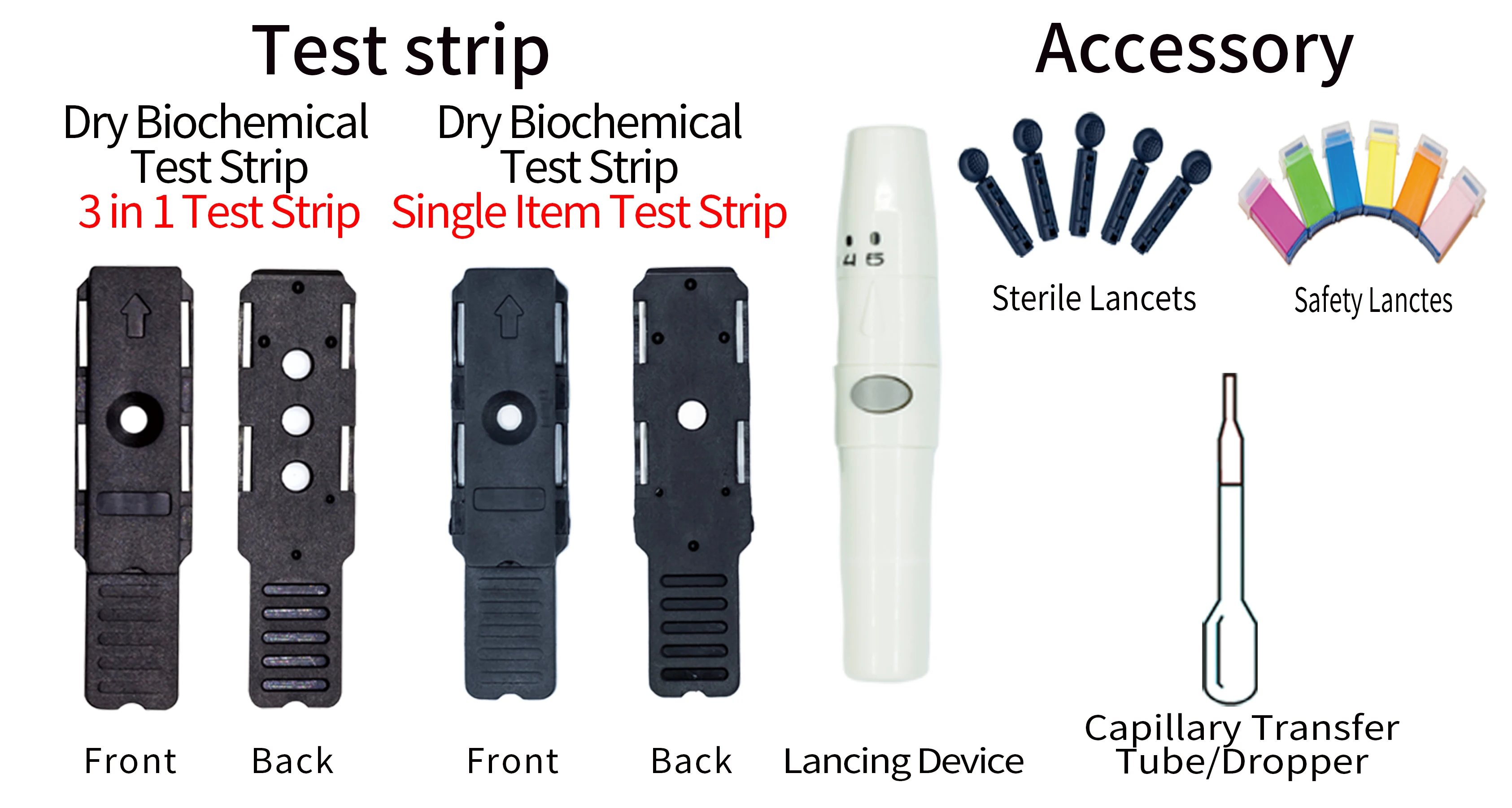 Creatinine Test Strips For Urine,Urea And Uric Acid Test Kit Meter