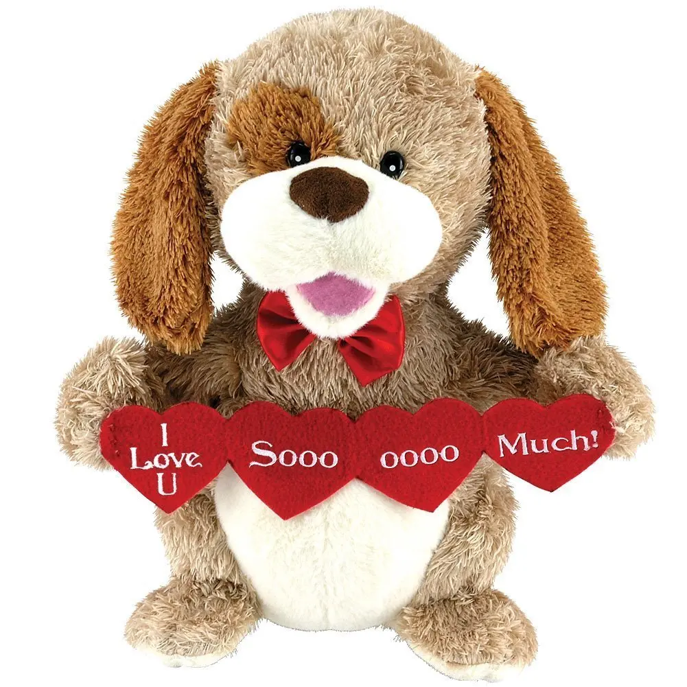 valentines stuffed dog