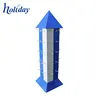High Quality Portable POP Template Cardboard Floor Tiles Display Racks With Hooks