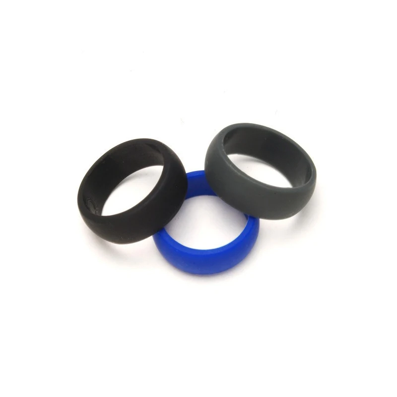 

Men's Women's Elegance Timeless Pro-Athletic Collection Comfortable Durable Silicone Wedding Rings Silicone Ring Wedding Band, Customized