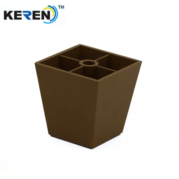 65mm Height Wood Grain Plastic Furniture Legs For Couches Table Parts