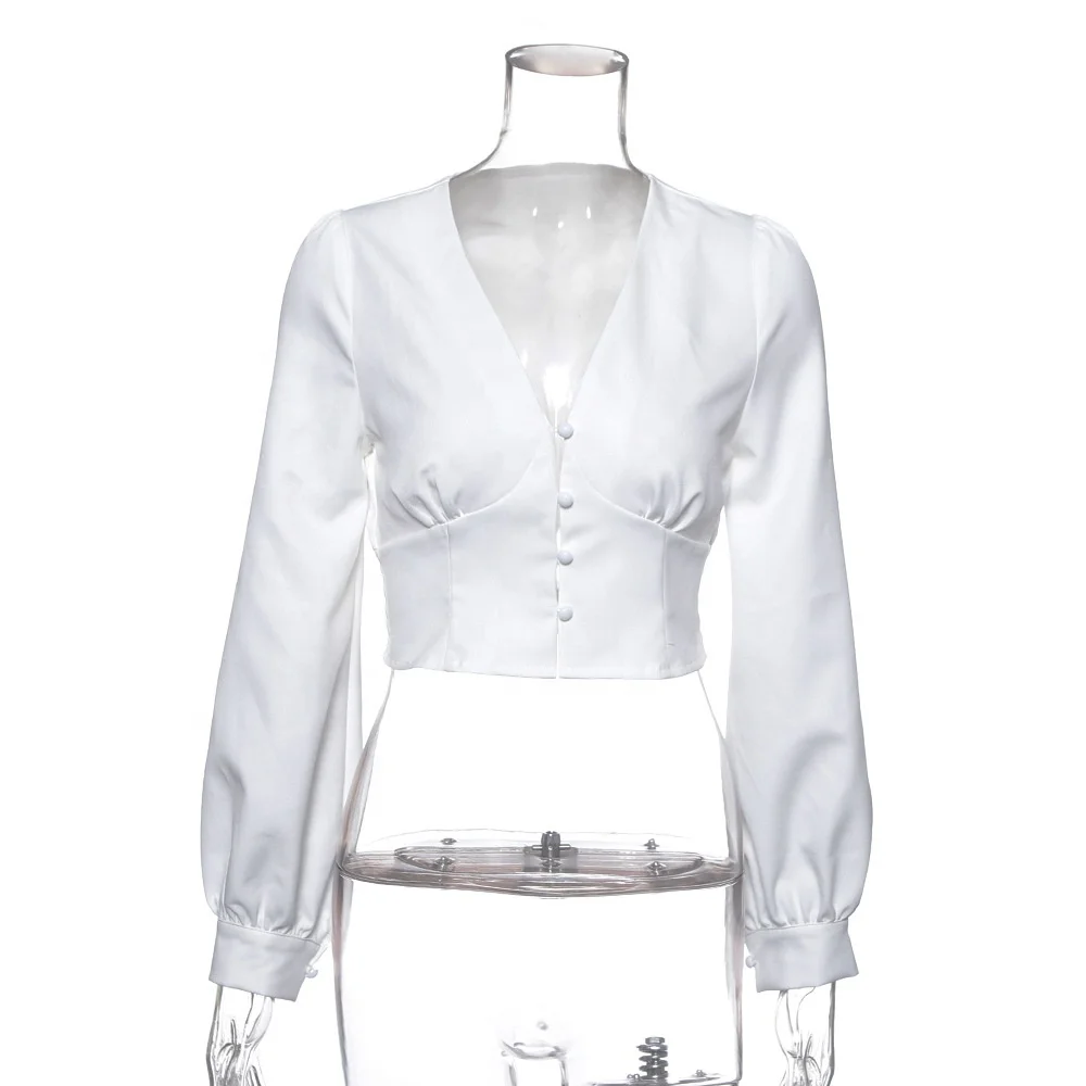 

B50780A New listing women fashion button skinny waist t-shirt