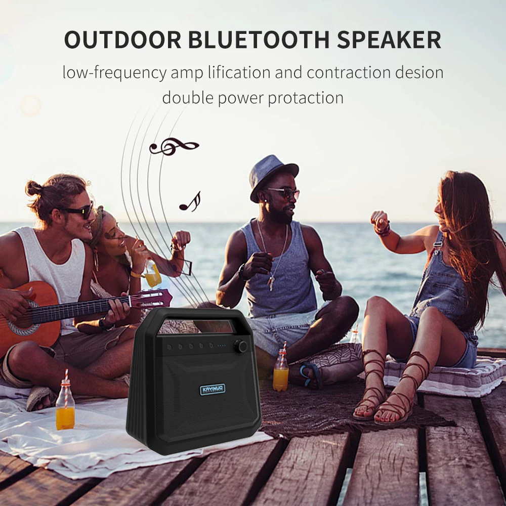 Factory Private model KAYINOW-K10 Outdoor travel portable Bluetooth wireless Super bass loud speaker - ANKUX.COM