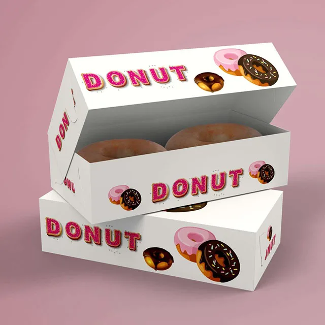 
Custom exo friendly wholesale paper donut packaging box with custom logo 