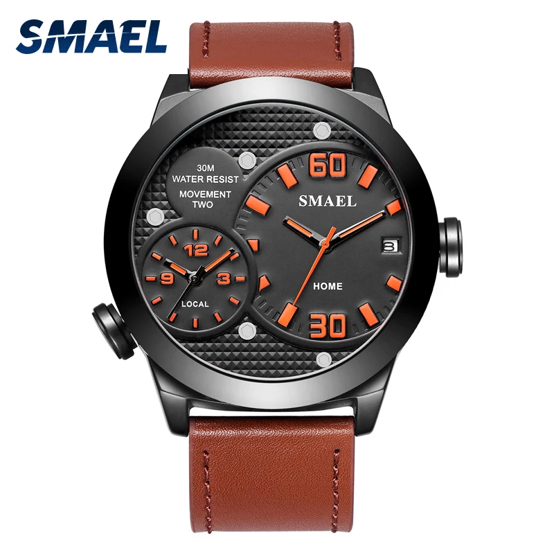 

smael 1314 alloy watch plastic watch sport watch, White;orange;yellow;coffee