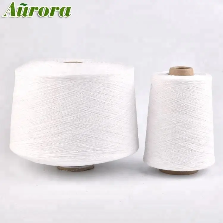 
Raw white regenerated ne 16/1 cotton sock yarn reinforcing yarn for socks 