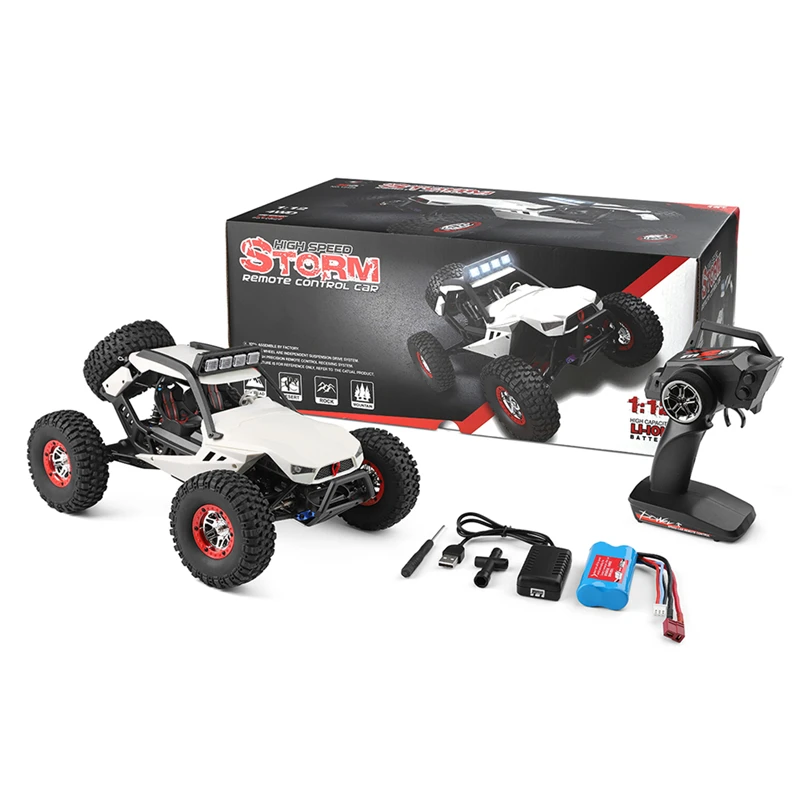 WLToys 12429 RC Car Off-Road Racing Vehicle RC Crawler Truck 2.4Ghz 1/12 4WD High Speed Rock Radio Remote Control Buggy Gift RTF