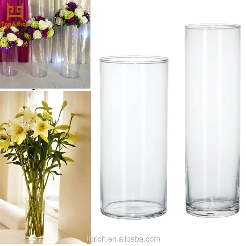 Factory Wholesale Custom Acrylic Clear Plastic Vase Clear Acrylic