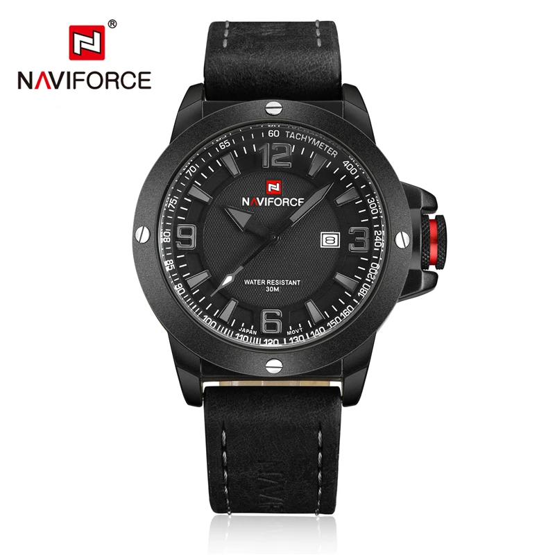 

Top Luxury NAVIFORCE 9077 Men Sport Watches Men's Quartz LED Analog Clock Man Military Waterproof Wrist Watch relogio masculino, N/a