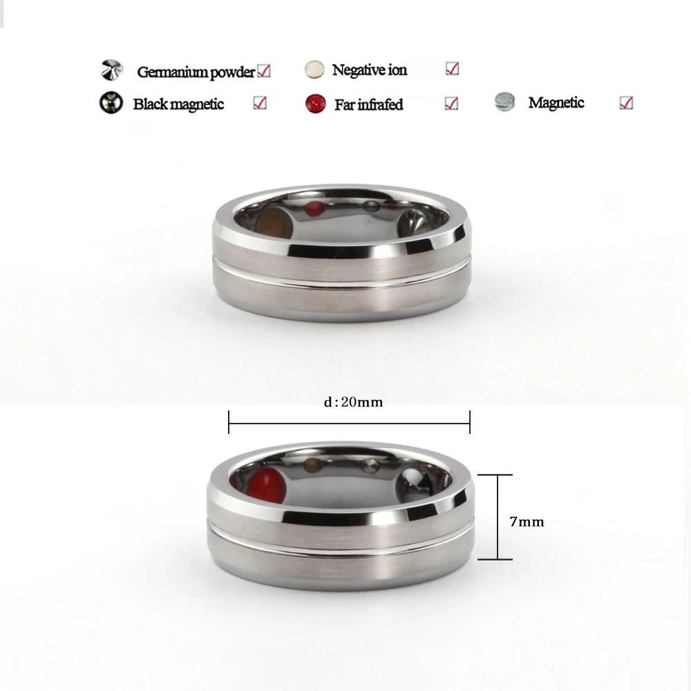 Wholesale Energy Power Cheap Mens Wedding Tungsten Ring Jewelry Buy