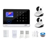 Popular Smart wifi gsm gprs 3g app Ios and Android control IP Camera 88 wireless alarm zones home security alarm system