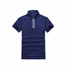2019 New design Customized high Stretch Zip Running polo T-shirts for men