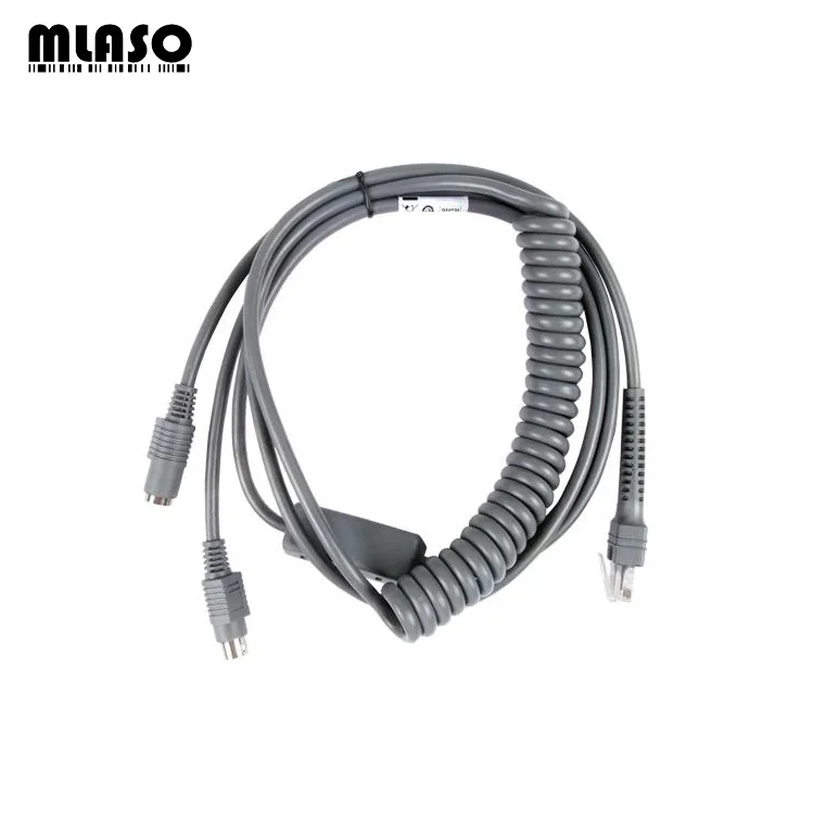 

New compatible PS/2 3M Coiled cable for LS2208 LS4208 DS6708 Barcode Scanner Pda Parts
