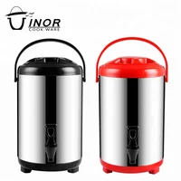 

Commercial Heat Preservation Bubble Tea Double Wall Insulation Barrel Stainless Steel Coffee Milk Tea Thermos Bucket With Tap