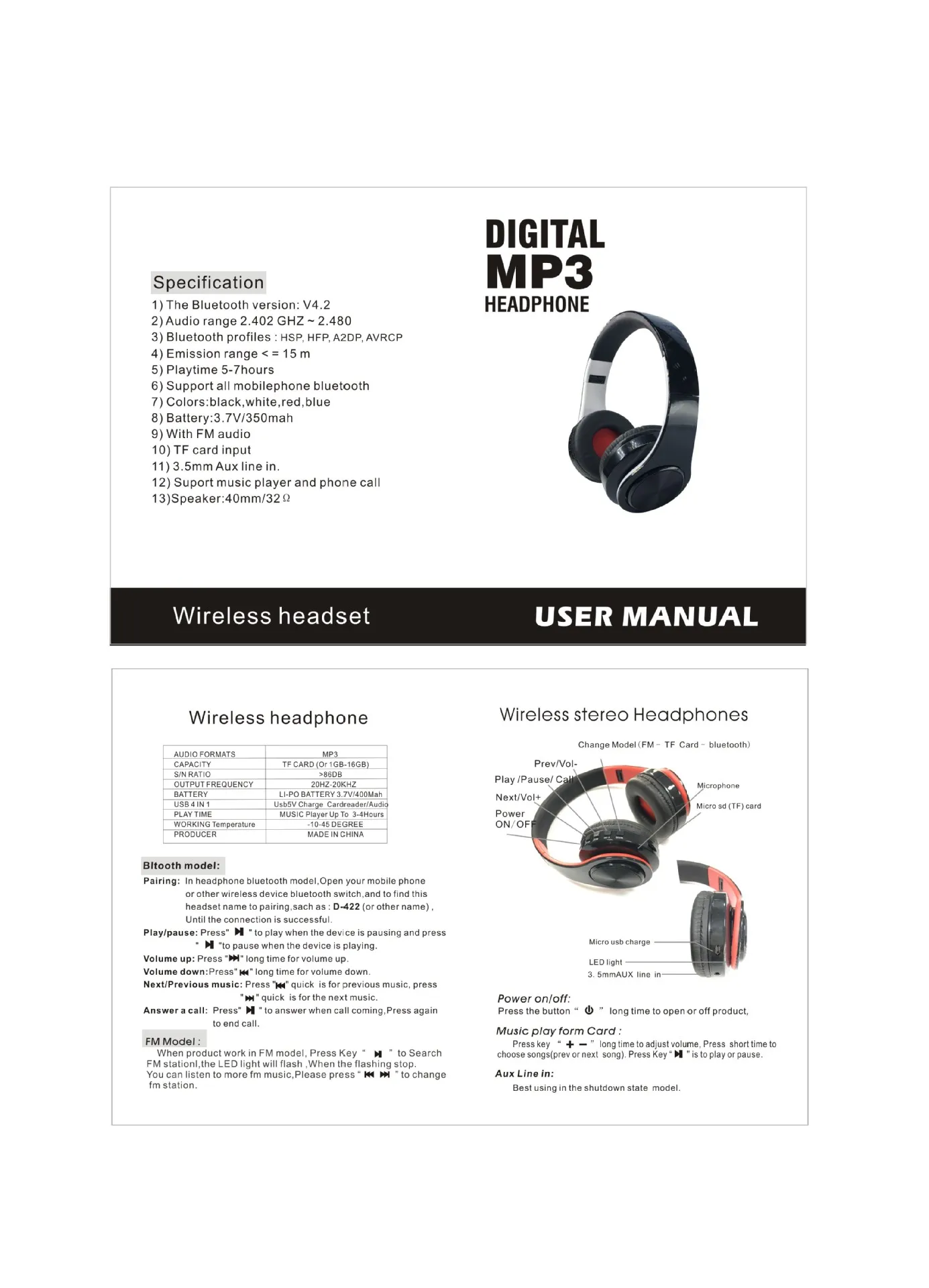 Стерео наушники Wireless инструкция. Stereo Wireless Headset manual как включить радио. Wireless Headset stereo Sound & Ultra Compact инструкция. Wireless headset инструкция