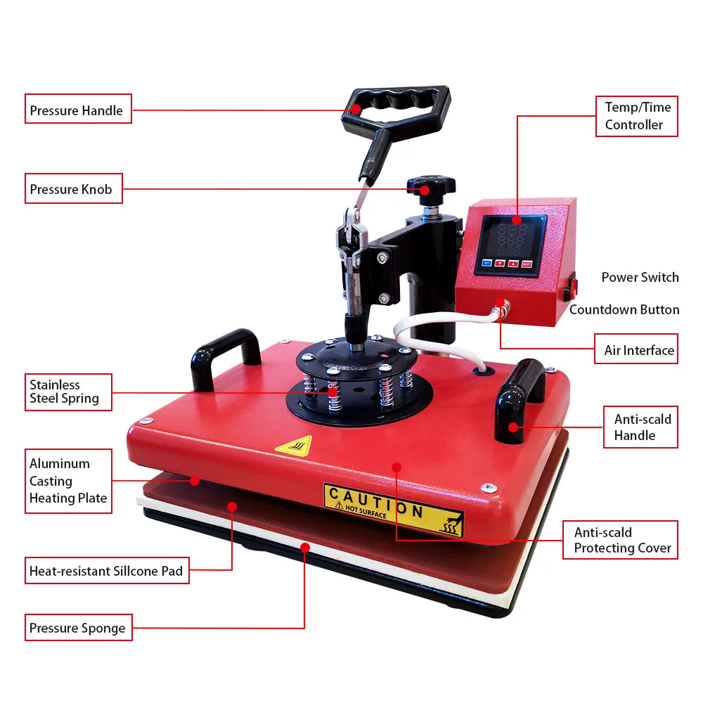 8 In 1 Combo Sublimation Heat Press Multifunction Printer Machine Buy