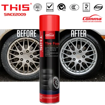 Quick Detailer Car Tire Shine Protector Cleaner Black Dressing Foaming ...