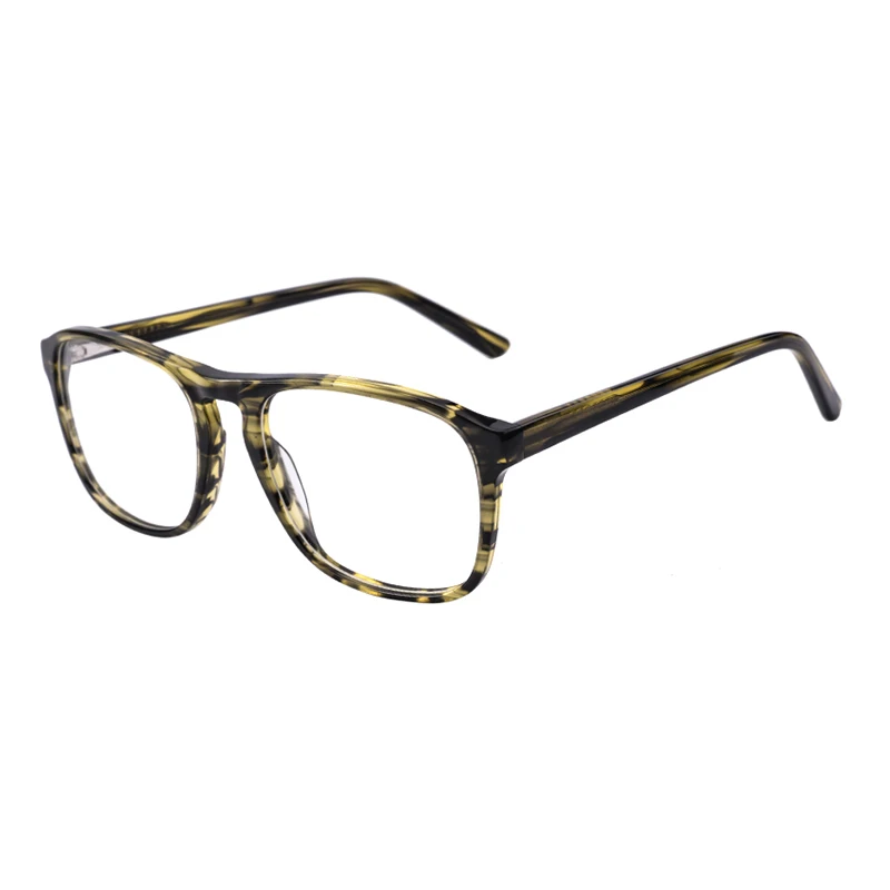 

Hot Sale Spectacles Square Shape Eyeglasses Optik Glasses For Men, Black