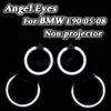 Halo Rings Kit CCFL Angel Eyes For BMW 3 Series E90 2005-2008 Non-projector Headlight White Yellow Green Blue Good Quality