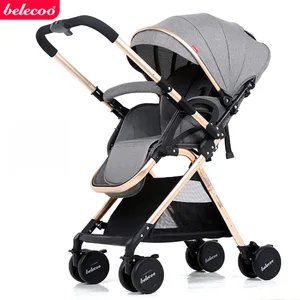 Image of Belecoo bella baby stroller light shock car umbrella bb folding trolley On The Airplane