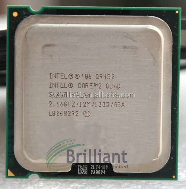 lntel Core 2 Quad Q9450 q9450 CPU Processor (2.66Ghz/ 12M /1333GHz) Socket 775 Desktop CPU75