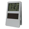 Mini Table Name Card Holder Photo Frame Solar Digital Clock