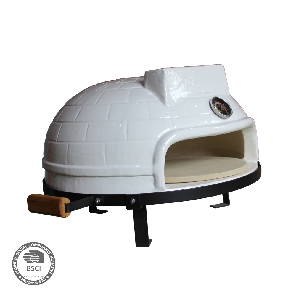 

Fast Delivery Outdoor Ceramic Kamado Grill Pizza Oven, White