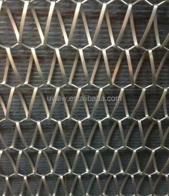 
Plain woven decorative metal net for christmas decorations 